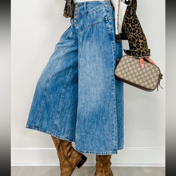 Denim - Blue Denim Culottes